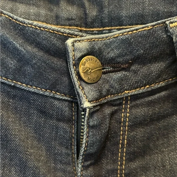 Sebastian McCall Womens Jeans Size 26 Straight Leg USA Made Dark Blue - Picture 3 of 8